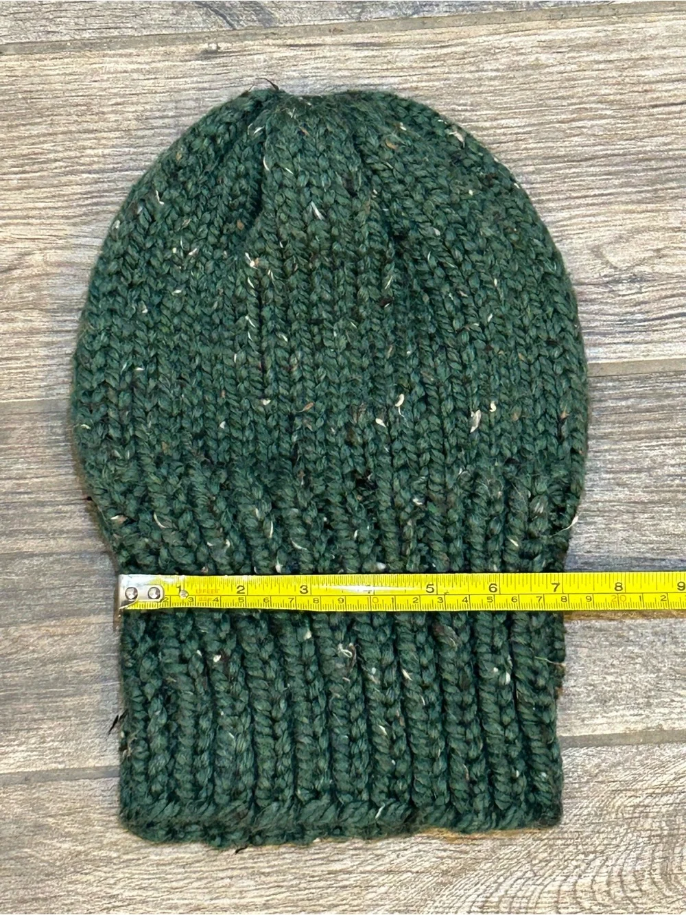 Handmade Unisex Cozy Kelp Knit Wool Blend Chunky Beanie 12” NEW